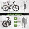 High-Carbon Steel MTB Foldable Bicycle - Image 3